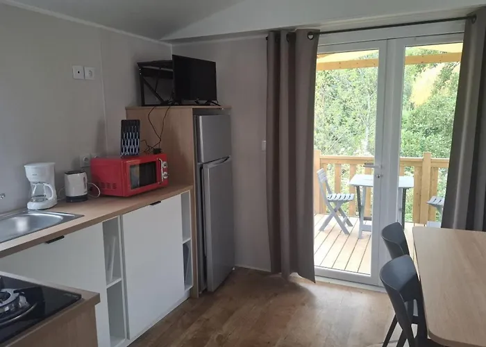 Mobil Cosy Avec Terrasse Pour 2 Personnes - Api-1-52-1537 * Long